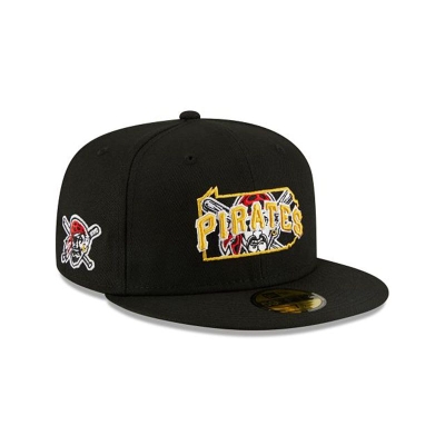 Pittsburgh Pirates Gorra | New Era MLB Local 59fifty Fitted Cap Mexico - Negros